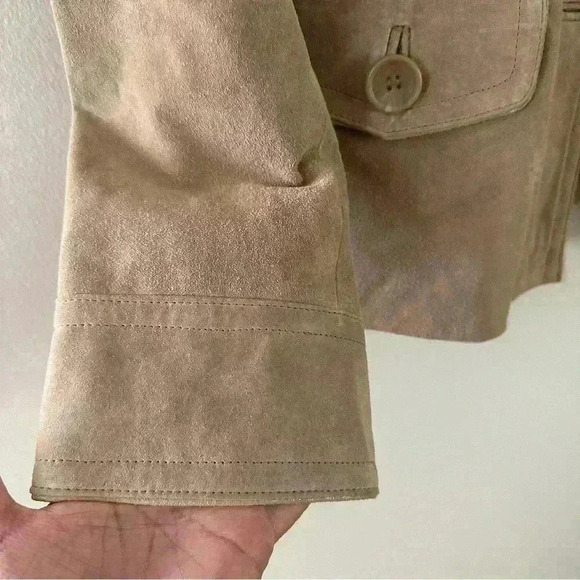 Terry Lewis Classic Luxuries Suede 100% Genuine Leather Jacket Women’s Sz Medium - Picture 6 of 16